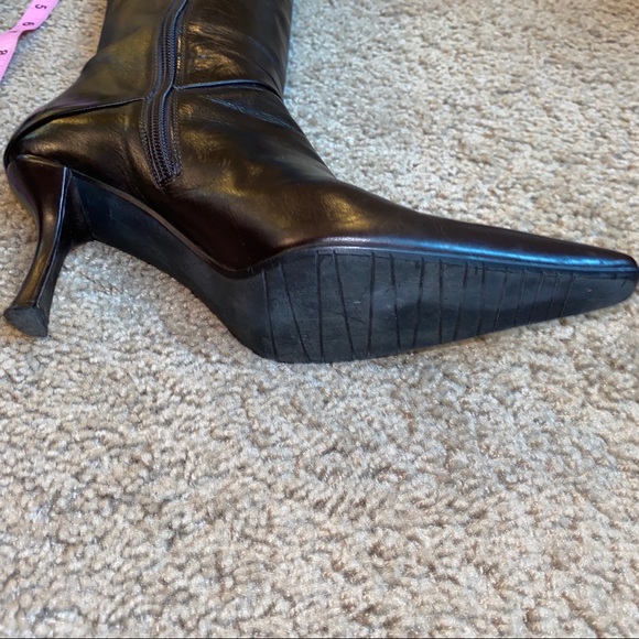 Stuart Weitzman Knee-High Leather Boots Size 7.5 - Picture 7 of 8